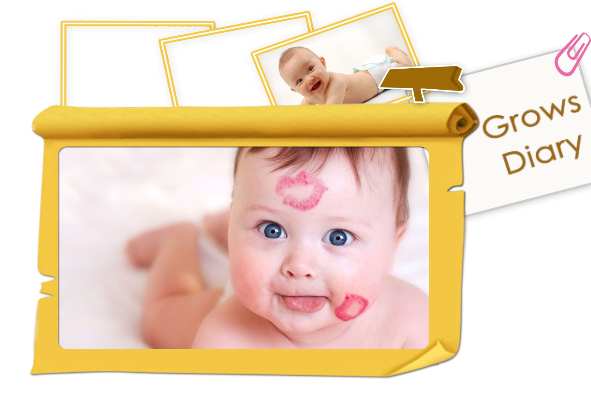 Baby & Kids photo templates Baby Grow-up Diary